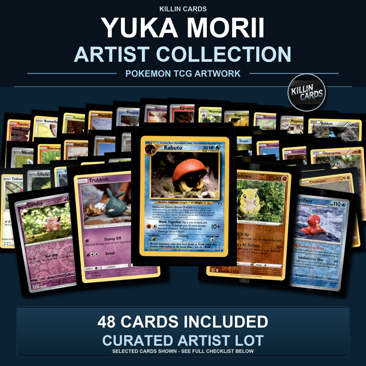 Pokemon TCG Yuka Morii Artist Collection 48 Cards Lot