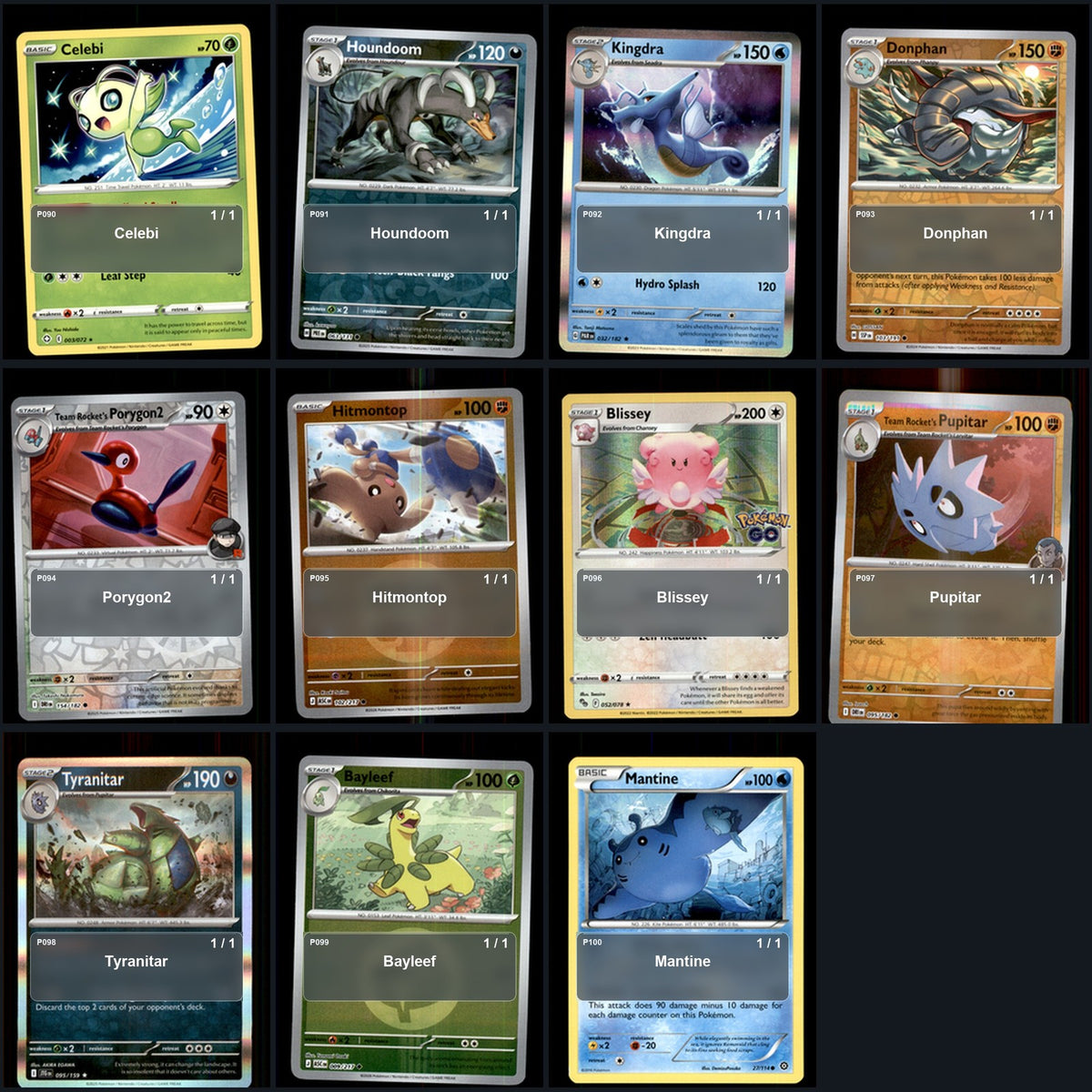 Pokemon TCG Generation 2 Johto Pokemon Pokedex Set 93 Cards Collection