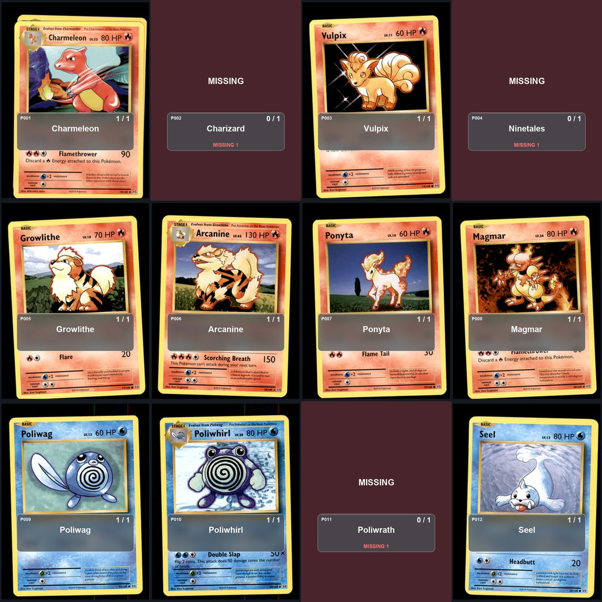 Pokemon TCG XY - Evolutions C/UC/R Standard Set 60 Cards