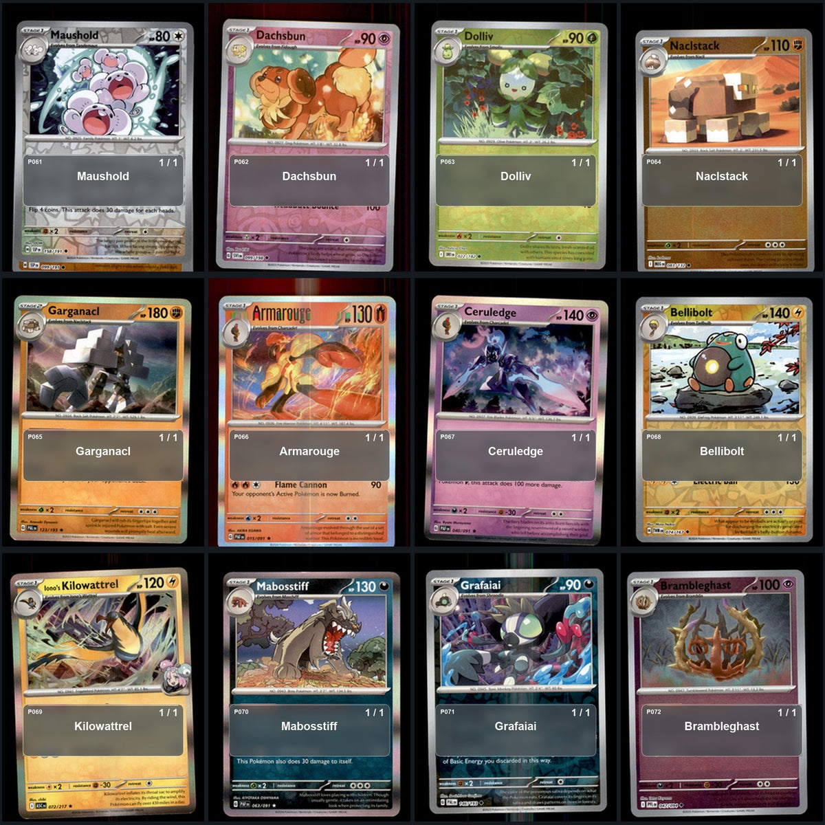 Pokemon TCG Generation 9 Paldea Pokemon Pokedex Set 118 Cards Collection