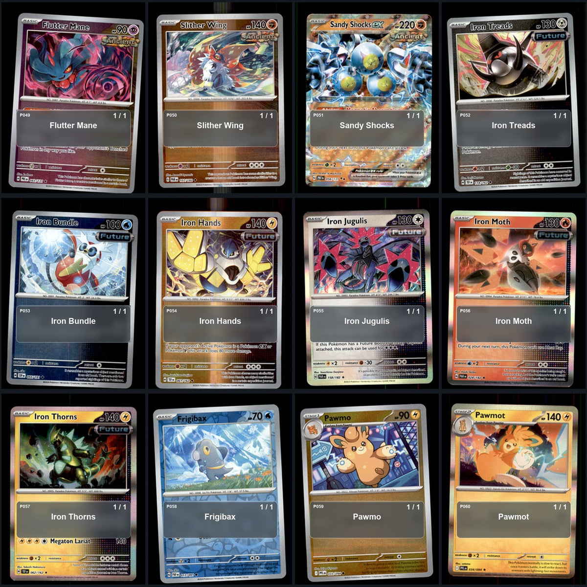 Pokemon TCG Generation 9 Paldea Pokemon Pokedex Set 118 Cards Collection