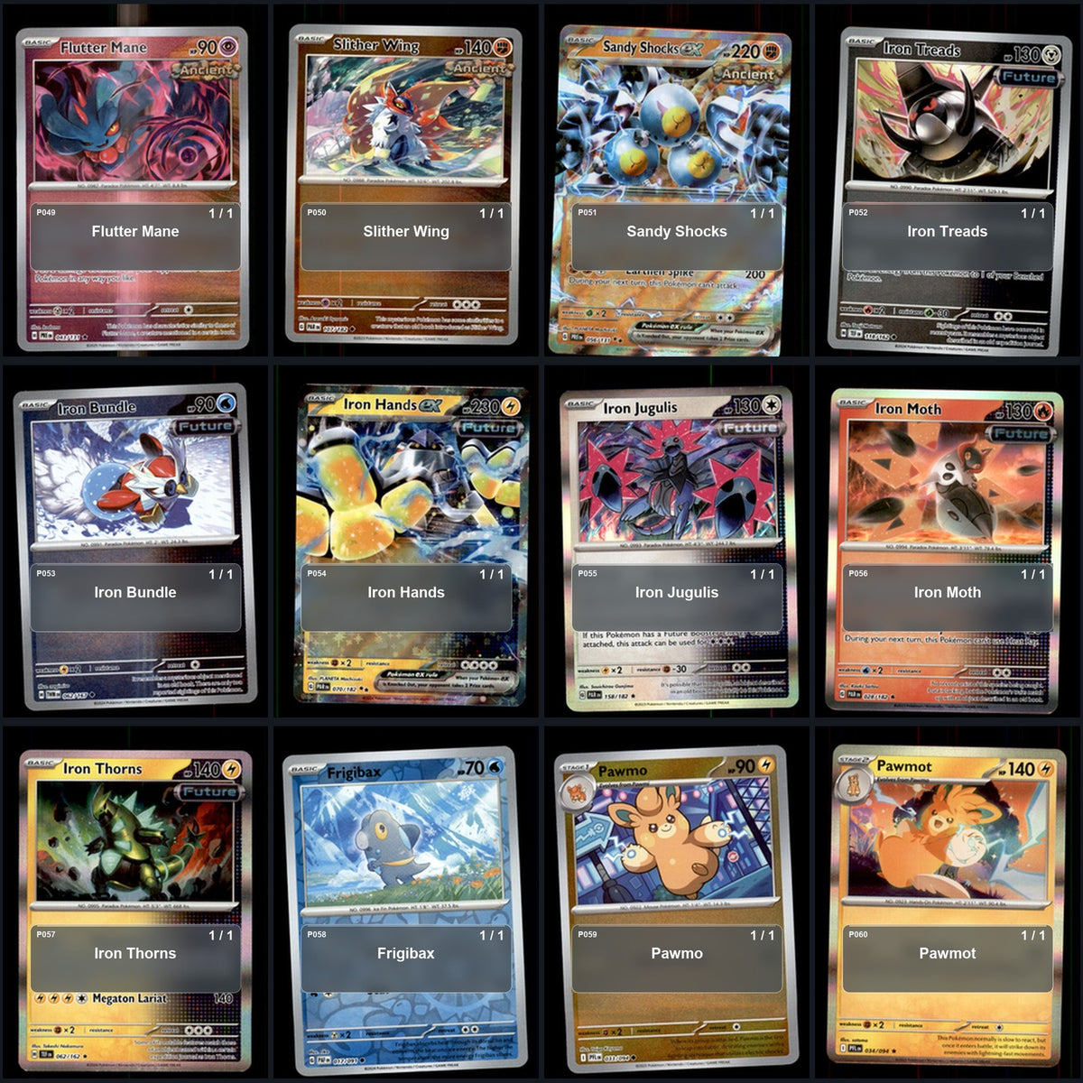 Pokemon TCG Generation 9 Paldea Pokemon Pokedex Set 116 Cards Collection