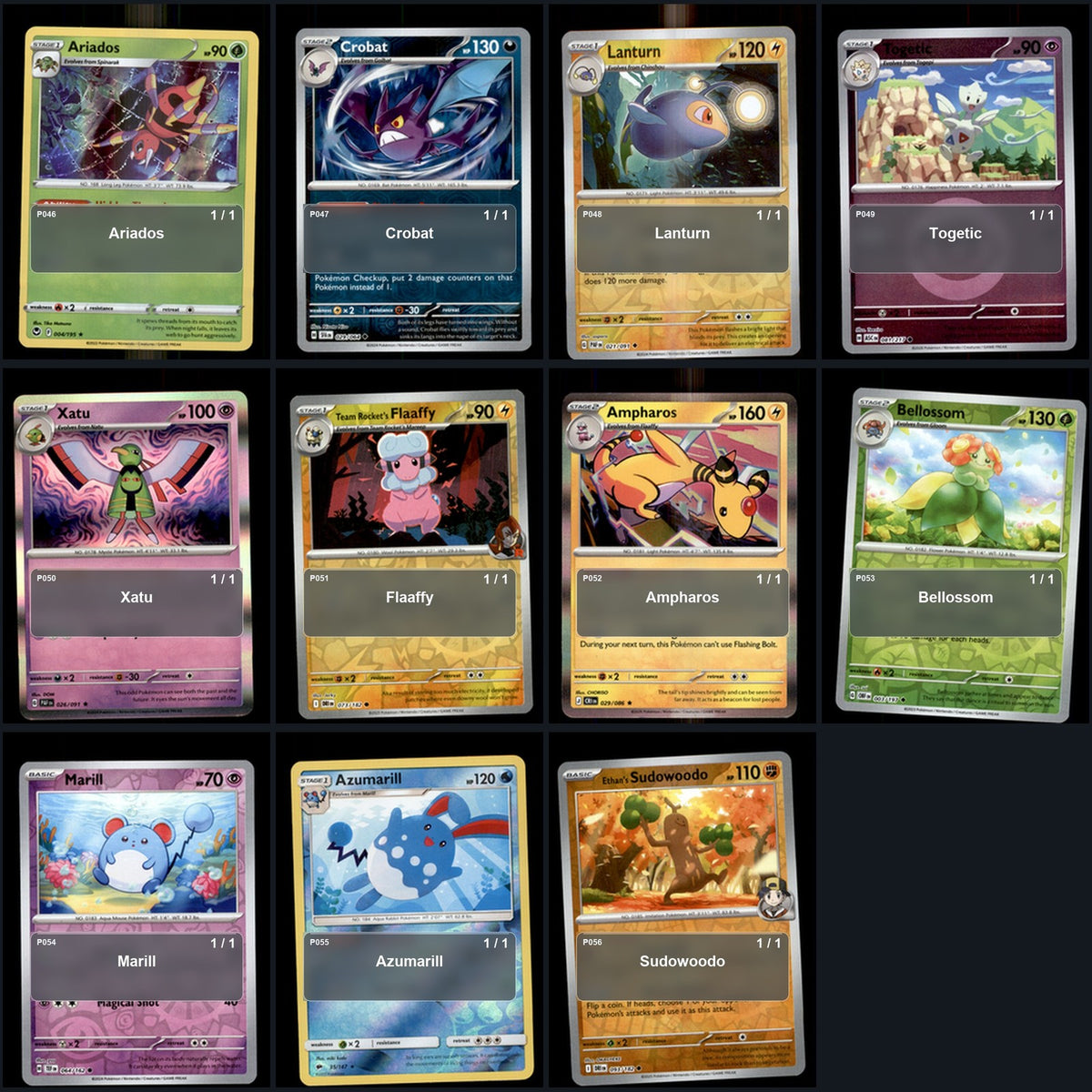 Pokemon TCG Generation 2 Johto Pokemon Pokedex Set 93 Cards Collection