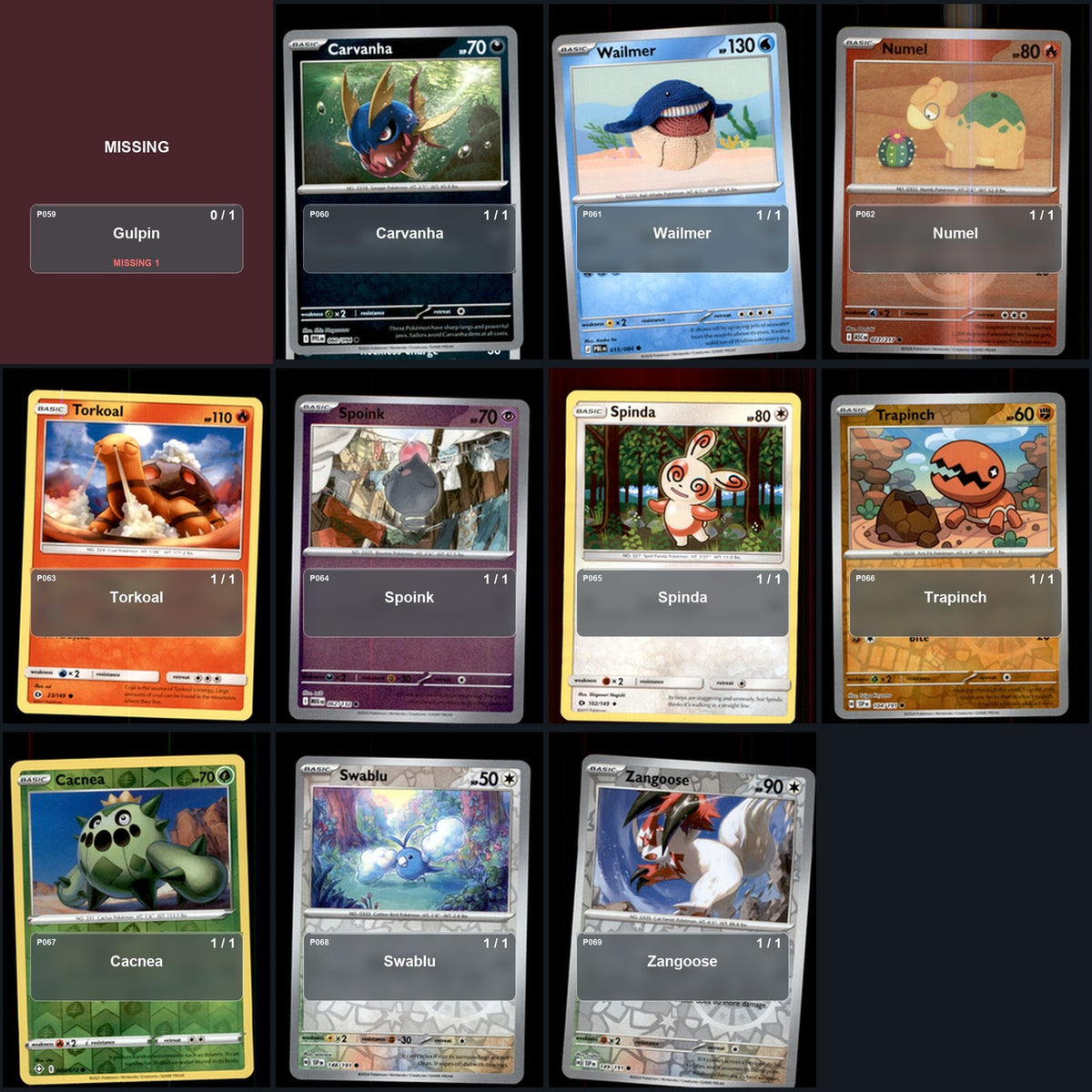 Pokemon TCG Generation 3 Hoenn Pokemon Pokedex Set 127 Cards Collection