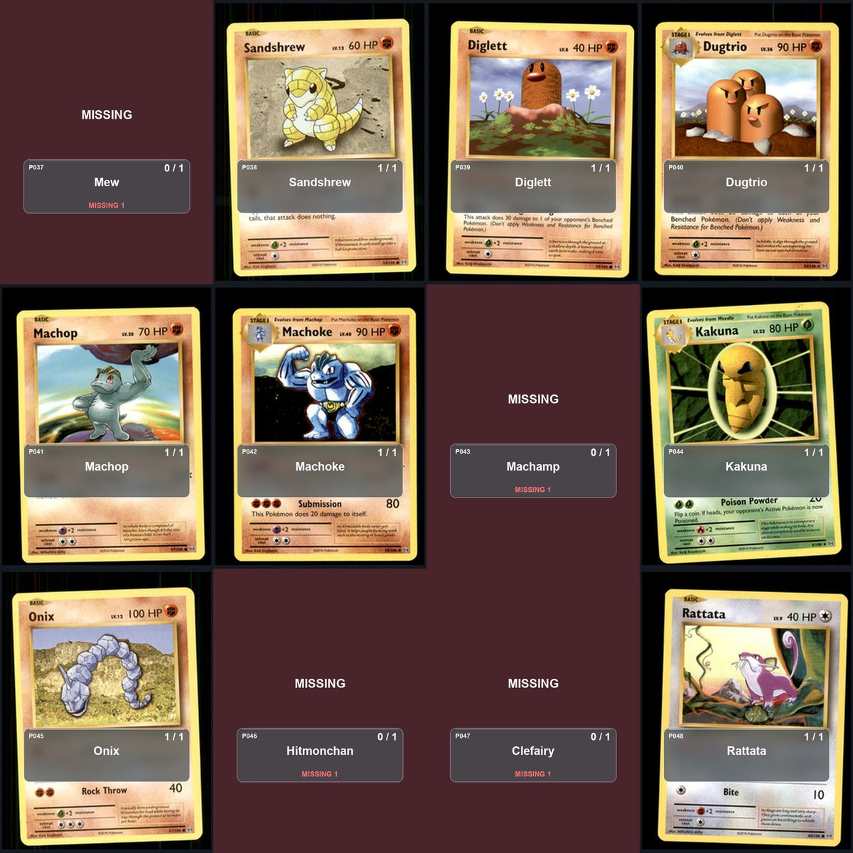 Pokemon TCG XY - Evolutions C/UC/R Standard Set 62 Cards
