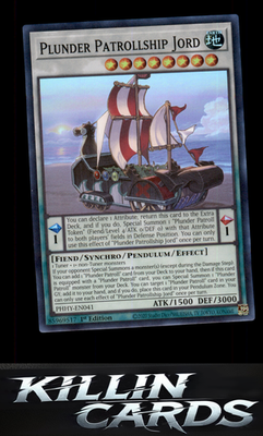 1st Edition Plunder Patrollship Jord PHHY-EN041 YuGiOh Super Rare Photon Hyperno