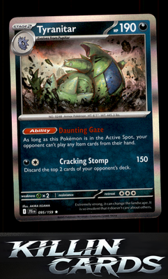 Tyranitar 095/159 Pokemon Rare SV09: Journey Together Card NM
