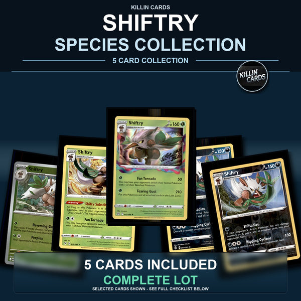 Pokemon TCG Shiftry Species Collection 5 Different Cards