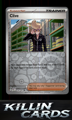 Reverse Holofoil Clive - 078/091 078/091 Pokemon Uncommon SV: Paldean Fates Card