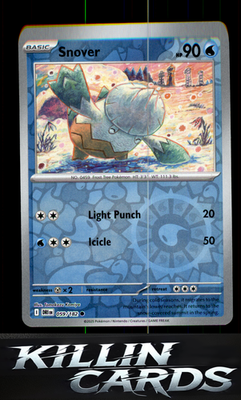 Reverse Holofoil Snover 059/182 Pokemon Common SV10: Destined Rivals Card NM