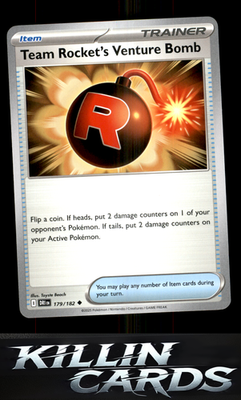 Team Rocket's Venture Bomb 179/182 Pokemon Uncommon SV10: Destined Rivals Card N