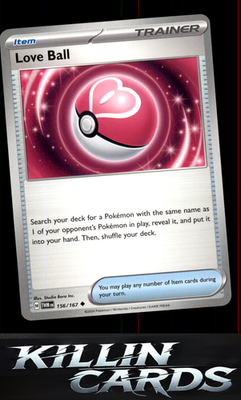 Love Ball 156/167 Pokemon Uncommon SV06: Twilight Masquerade Card NM