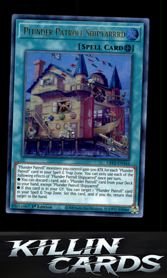 1st Edition Plunder Patroll Shipyarrrd GFP2-EN164 YuGiOh Ultra Rare Ghosts From