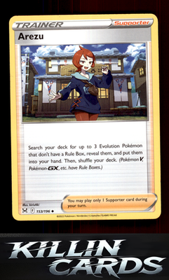 Arezu 153/196 Pokemon Uncommon SWSH11: Lost Origin Card NM
