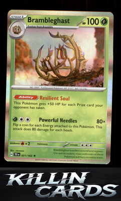 Brambleghast 021/162 Pokemon Rare SV05: Temporal Forces Card NM
