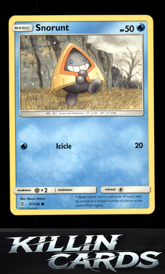 Snorunt 37/236 Pokemon Common SM - Unified Minds Card NM