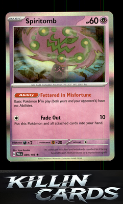 Spiritomb 089/193 Pokemon Rare SV02: Paldea Evolved Card NM