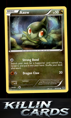 Axew 67/101 Pokemon Common Plasma Blast Card LP