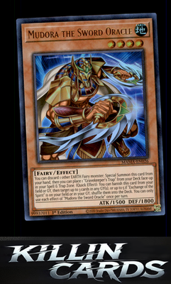 1st Edition Mudora the Sword Oracle MAMA-EN026 YuGiOh Ultra Rare Magnificent Mav