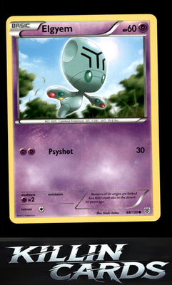 Elgyem (68) 68/135 Pokemon Common Plasma Storm Card LP