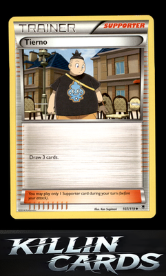 Tierno 107/119 Pokemon Uncommon XY - Phantom Forces Card NM