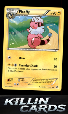 Flaaffy 39/114 Pokemon Uncommon XY - Steam Siege Card NM