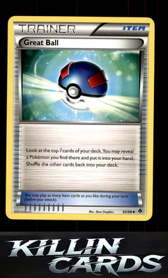 Great Ball 93/98 Pokemon Uncommon Emerging Powers Card LP