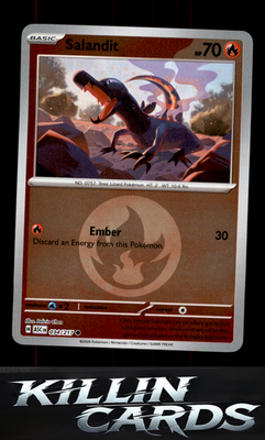 Reverse Holofoil Salandit (Energy Symbol Pattern) 034/217 Pokemon Common ME: Asc