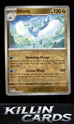Reverse Holofoil Altaria 134/191 Pokemon Uncommon SV08: Surging Sparks Card NM