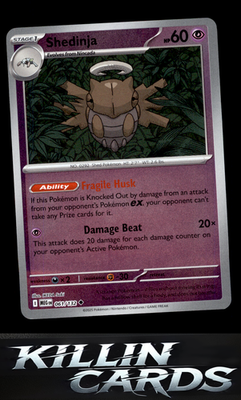 Reverse Holofoil Shedinja - 061/132 061/132 Pokemon Uncommon ME01: Mega Evolutio