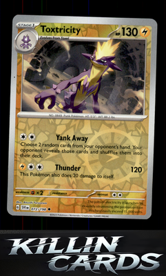 Reverse Holofoil Toxtricity 072/198 Pokemon Uncommon SV01: Scarlet & Violet Base