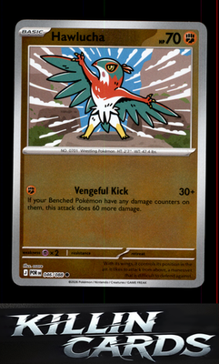 Reverse Holofoil Hawlucha 046/088 Pokemon Common ME03: Perfect Order Card NM