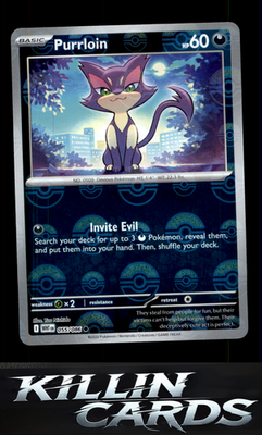 Purrloin (Poke Ball Pattern) 055/086 Pokemon Common SV: White Flare Card NM
