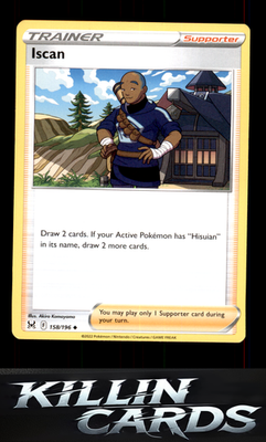 Iscan 158/196 Pokemon Uncommon SWSH11: Lost Origin Card NM