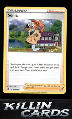 Sonia 167/192 Pokemon Uncommon SWSH02: Rebel Clash Card NM