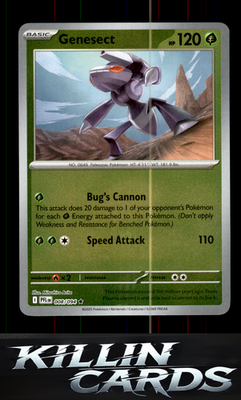 Reverse Holofoil Genesect 008/094 Pokemon Rare ME02: Phantasmal Flames Card NM