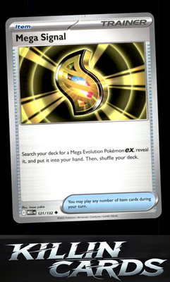 Mega Signal - 121/132 121/132 Pokemon Uncommon ME01: Mega Evolution Card NM