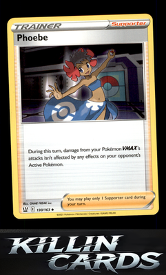 Phoebe 130/163 Pokemon Uncommon SWSH05: Battle Styles Card NM