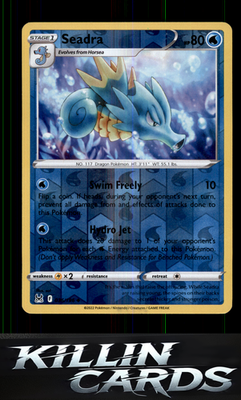 Reverse Holofoil Seadra 036/196 Pokemon Uncommon SWSH11: Lost Origin Card NM