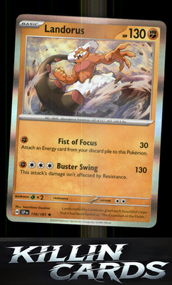 Landorus 110/191 Pokemon Rare SV08: Surging Sparks Card NM
