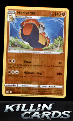 Reverse Holofoil Hariyama 098/196 Pokemon Uncommon SWSH11: Lost Origin Card NM