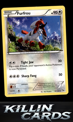 Furfrou 87/106 Pokemon Uncommon XY - Flashfire Card LP