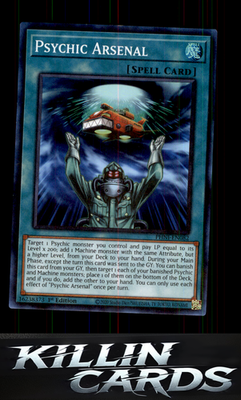 1st Edition Psychic Arsenal PHNI-EN082 YuGiOh Super Rare Phantom Nightmare Card
