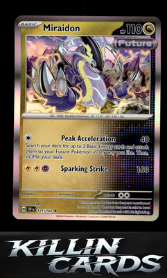 Miraidon 121/162 Pokemon Rare SV05: Temporal Forces Card NM