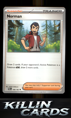 Norman 168/182 Pokemon Uncommon SV04: Paradox Rift Card NM