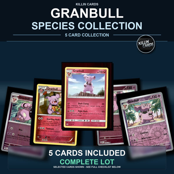 Pokemon TCG Granbull Species Collection 5 Different Cards