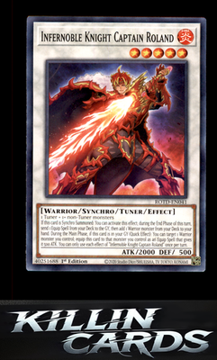 1st Edition Infernoble Knight Captain Roland ROTD-EN041 YuGiOh Common Rise of th