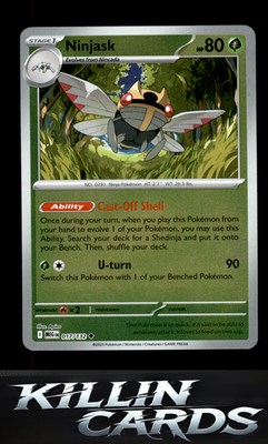 Reverse Holofoil Ninjask - 017/132 017/132 Pokemon Uncommon ME01: Mega Evolution