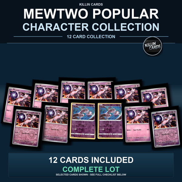 Pokemon TCG Mewtwo Pokemon Species Collection 12 Different Cards Collection