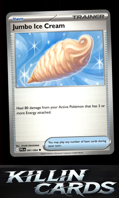 Jumbo Ice Cream 091/094 Pokemon Uncommon ME02: Phantasmal Flames Card NM
